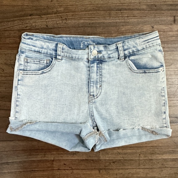 Art Class Denim Light Wash Denim Jean Shorts Girls Sz XXL 14/16 - Picture 1 of 5